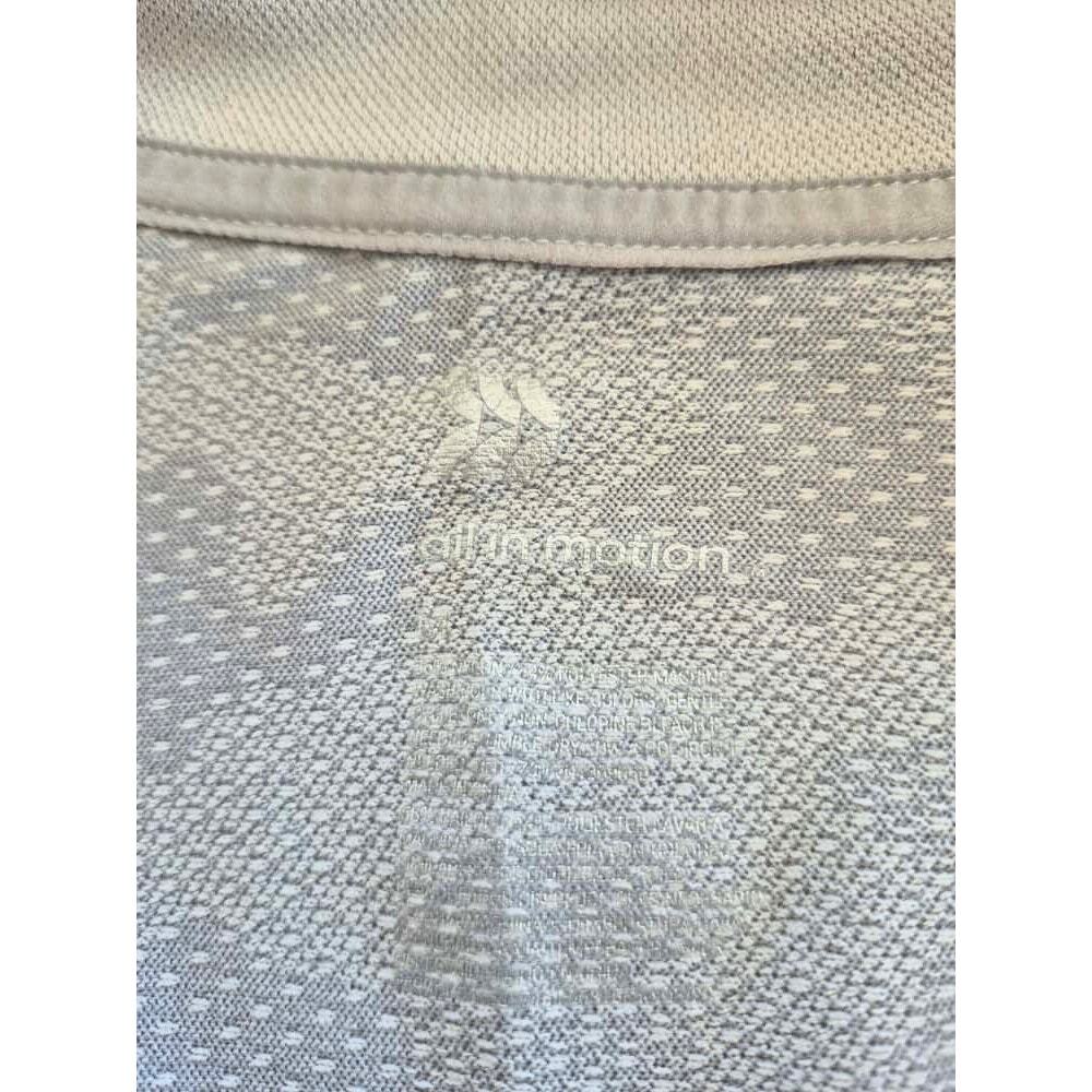 All In Motion Womens Sz Med Light Gray Camo 1/4 Zip Pullover Hobo Sleeve Active - Picture 3 of 7